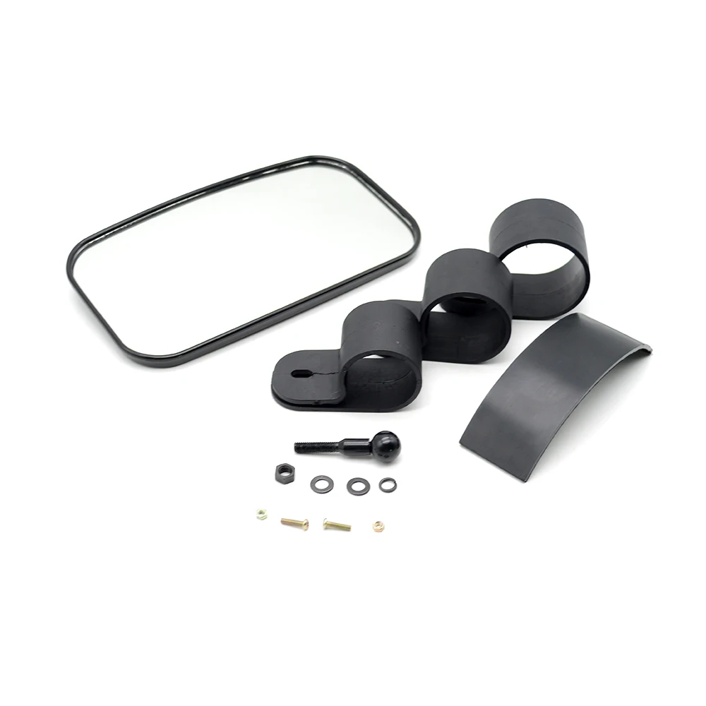 

UTV 1.5" 1.75" 2" Clamp Side Center Wide RearView Mirror Road Adjustable for Can-Am Commander 1000 For Polaris Rhino Artic Cat