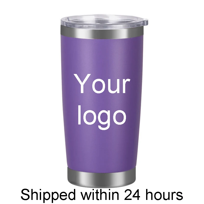 

Summer hot sell Custom logo or name logo 20 oz Stainless Steel Beer Tumbler Travel Beer Mug Water Bottle Thermos Coffee mugs