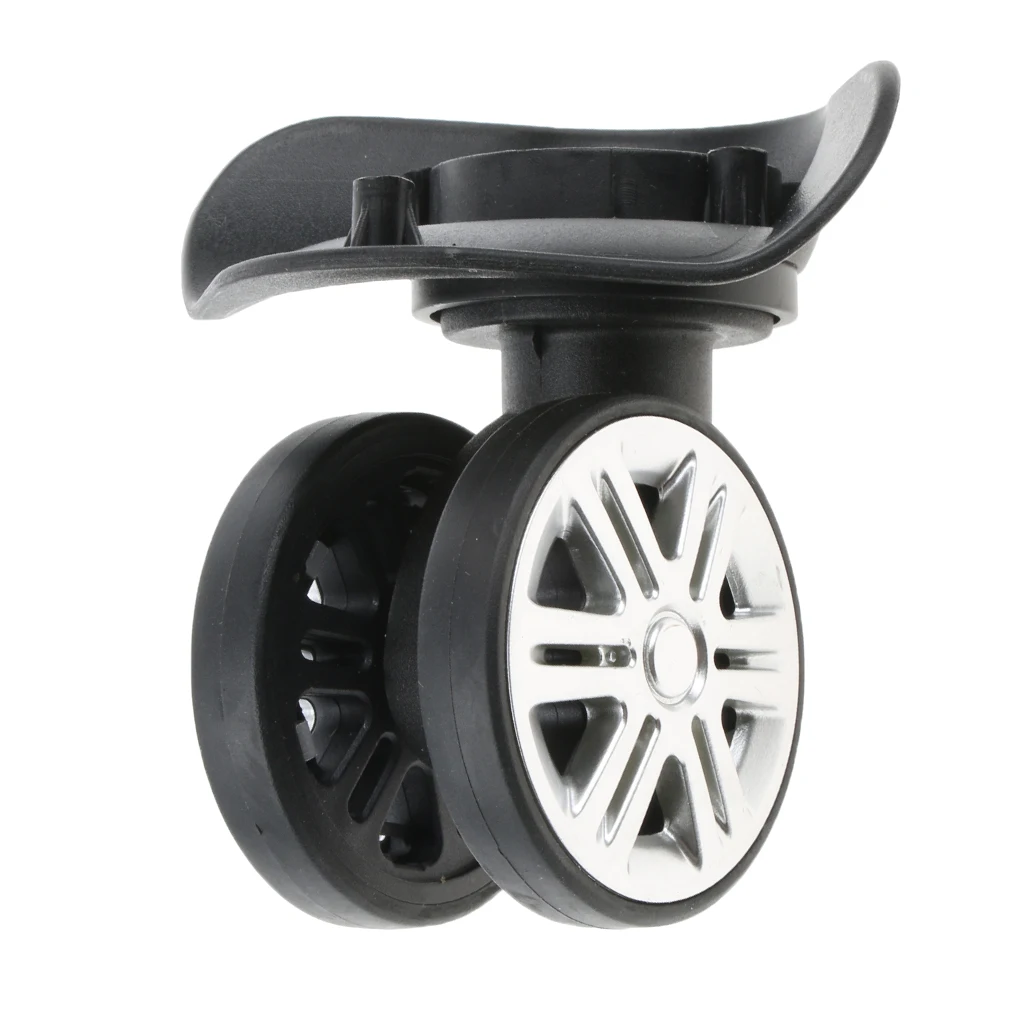 

2 Pieces/Set Dual Roller Mute Wheels for Replacement Luggage Casters DIY-A09