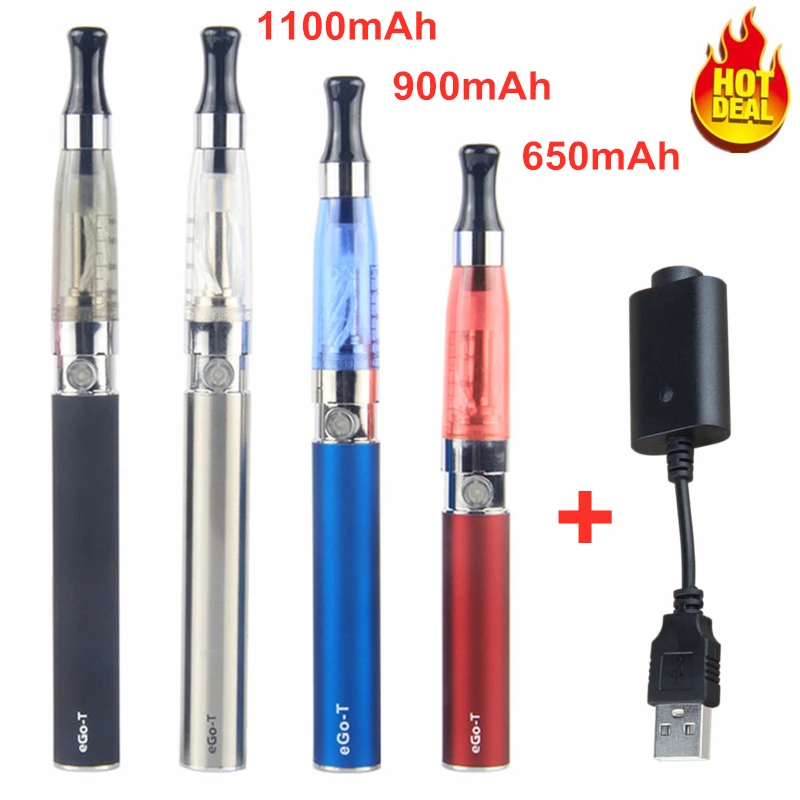 1 комплект электронной сигареты eGo CE4 Vape Pen Kit T 650/900/1100 мА/ч перезаряжаемая батарея