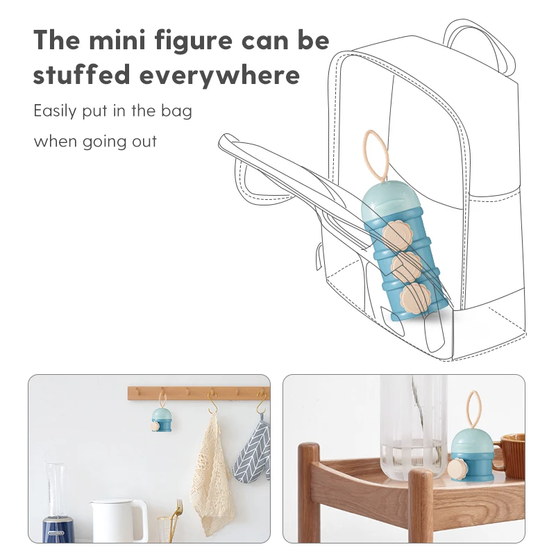 

Toddle Kids Detachable Food Storage Box Milk Container milk powder container dispensador leche en polvo Baby Powder Food Storag