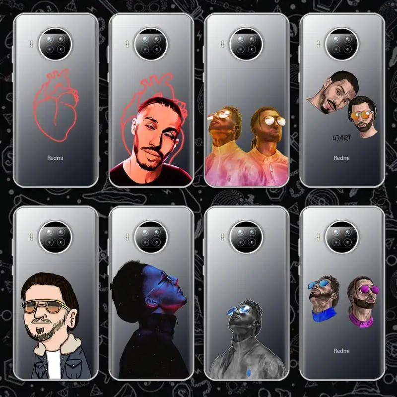 

PNL QLF Phone Case Transparent for Xiaomi mi Redmi note 10 t 8 9 pro lite 11 Samsung S 8 9 10 20