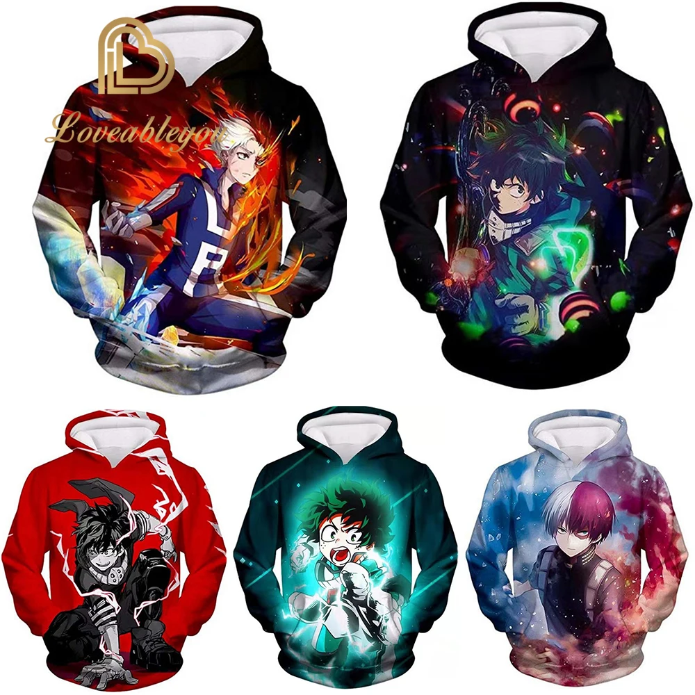 Аниме Мой герой маскарадный костюм куртка свитер футболка Повседневная