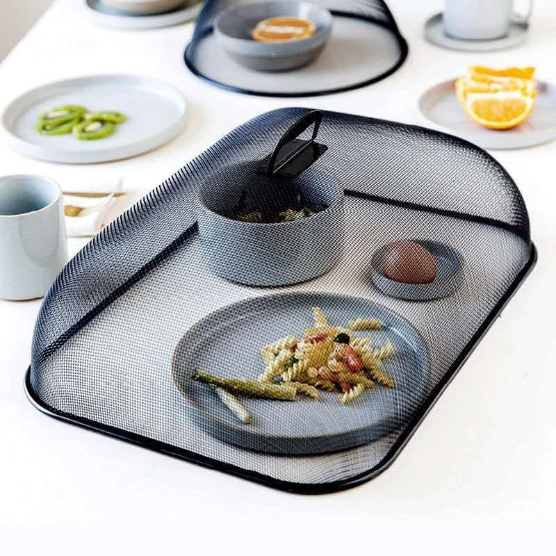 Простой железный чехол бытовая круглая крыша для еды оставшейся