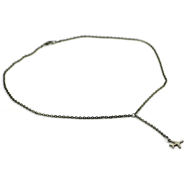 Airplane Necklaces & Pendants Aircraft Layered Lobster Clasp Link Chain Statement Women Clavicle Fashoin Charm Romance Jeweley |