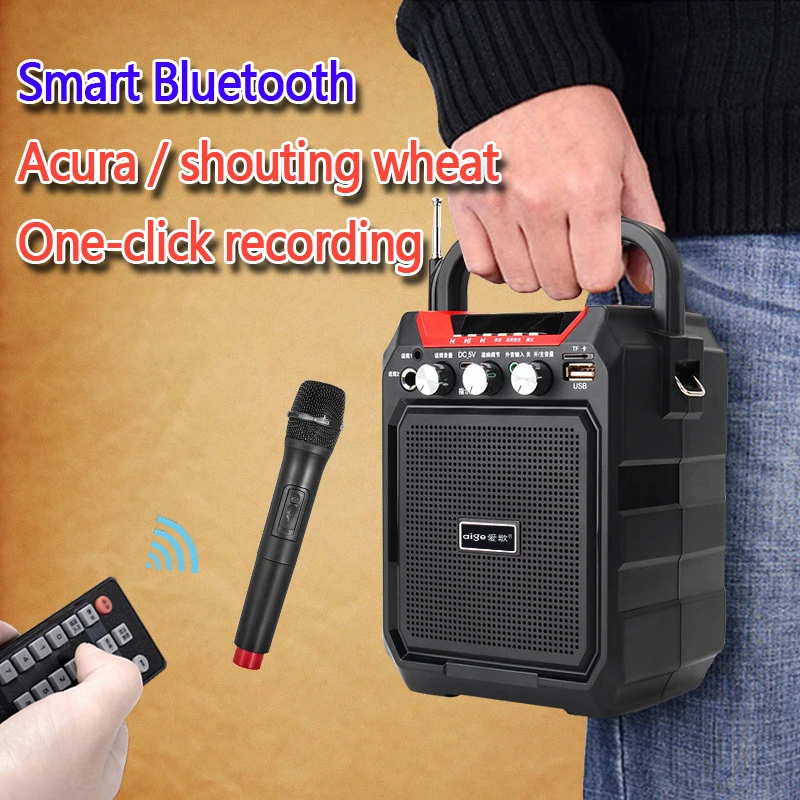Wireless Bluetooth Speaker Outdoor Dance Teaching Promotion Party Picnic Music Player TF FM U dis Loudspeaker Portable Subwoofer |