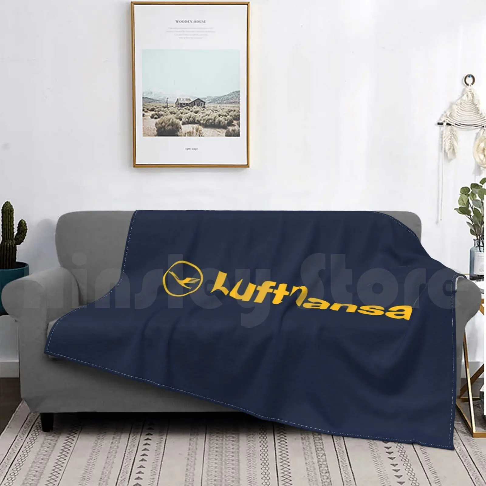 

Lufthansa Blanket Fashion Custom Lufthansa Aviation Jet Plane Pilot Captain Stripes Airways Boeing Airbus Airplane