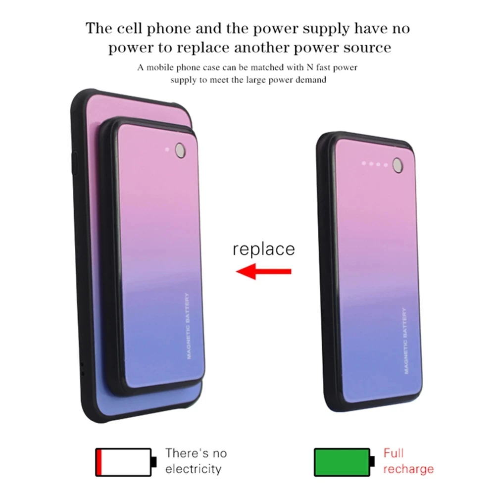 Беспроводной внешний аккумулятор KQJYS чехол для зарядки аккумуляторов Samsung Galaxy S10