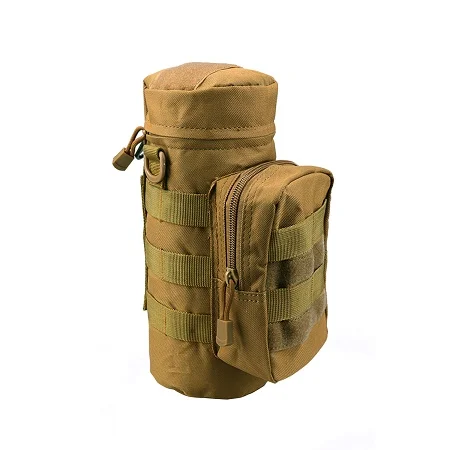 Желтый цвет Тактический Чехол для бутылки с водой MOLLE, держатель, сумка для хранения, сумка-переноска с MOLLE, лямки для 1л, 32 унции, бутылка для воды - Цвет: Желтый цвет