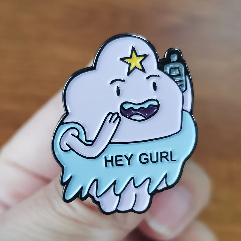 Мультяшный значок с жевательной резинкой в виде космической принцессы