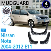 mudguards fit for nissan note 20042012 e11 2005 2006 2007 2008 2009 2010 car accessories mudflap fender auto replacement parts