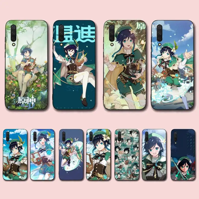 

FHNBLJ Genshin Impact Venti Phone Case for Xiaomi mi 5 6 8 9 10 lite pro SE Mix 2s 3 F1 Max2 3