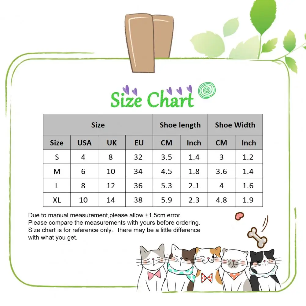 

4Pcs Dog Shoes Magic Sticker Closure Breathable Fabric Non-Slip Puppy Boots for Outdoor Walking Dogs Shoes Accessories Supplies