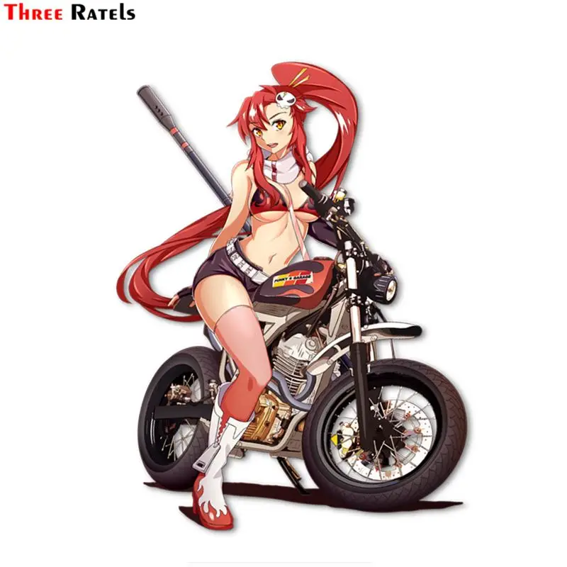 

Наклейки аниме Three Ratels FC290, милые Мультяшные 3D наклейки для машины