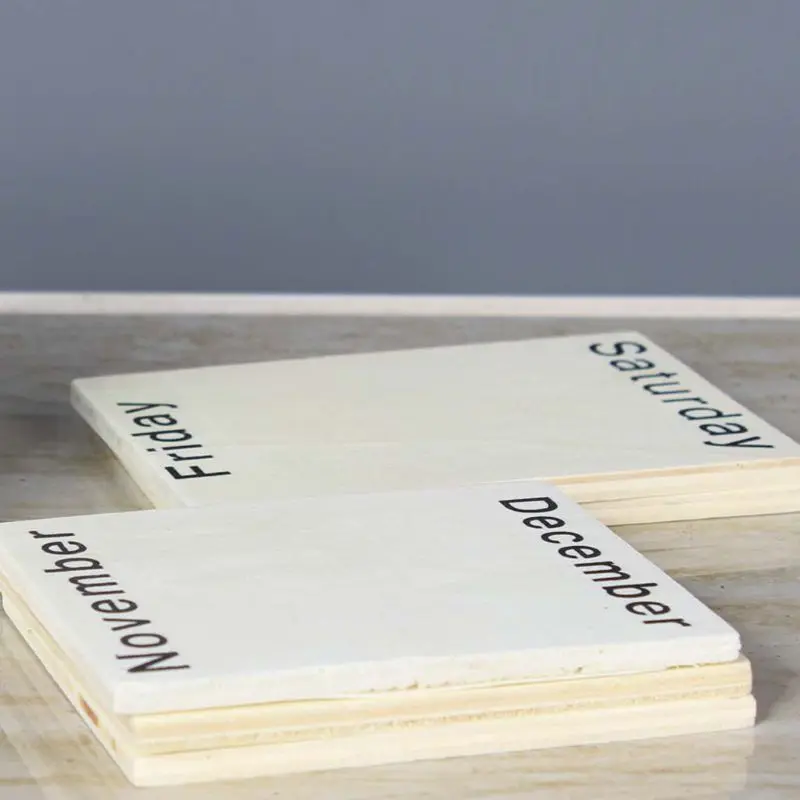 

Vintage Wooden Perpetual Calendar Eternal Block Planner Photography Props Month Week Date Display Home Office Desktop Decoration