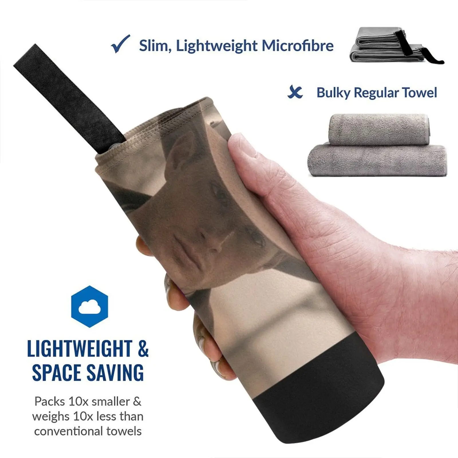 Быстросохнущее полотенце I Love Posse портативное для спортзала ванны Kanjozoku Kanjo Style Civic