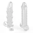 Удлинитель для пениса с шариковой петлей, секс-игрушки для мужчин, увеличение мужского пениса, 6,7 дюйма, силикон