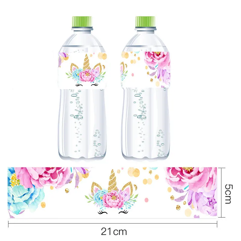 Флакон с минеральной водой в виде единорога для девочек 12 шт. |