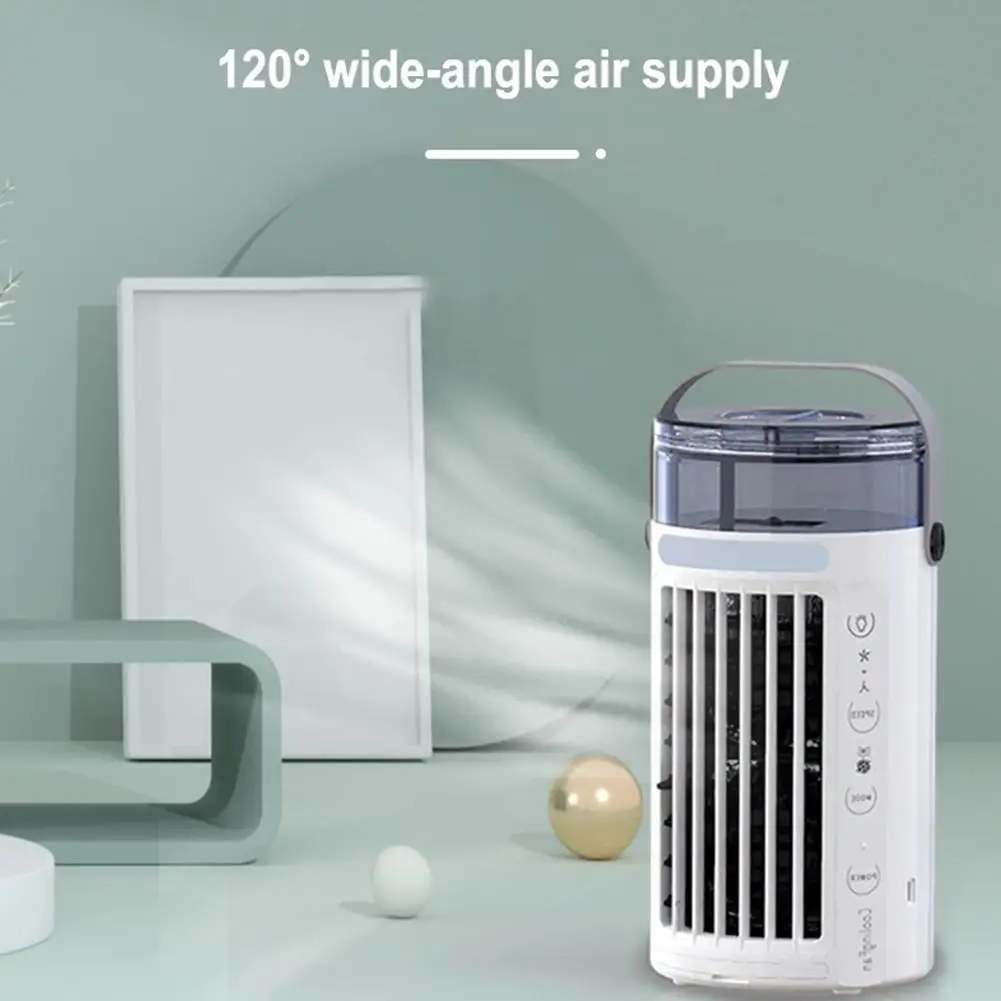 

USB Air Cooler Household Low-noise Air Conditioner Multifunctional Refrigeration Fan Humidifier Purifier Portable Desktop Fan