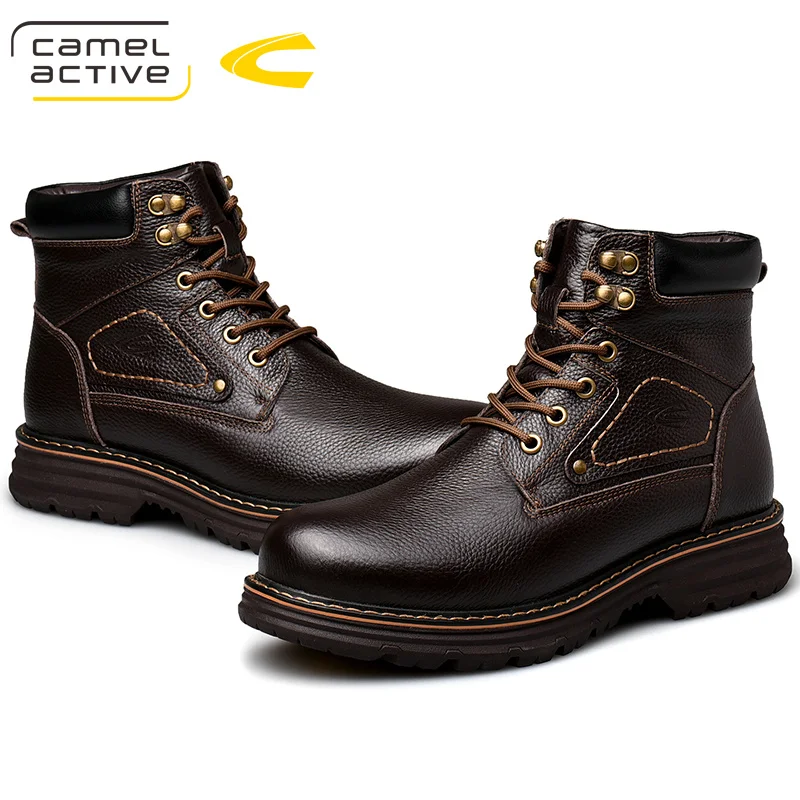 Camel Active Новая мужская обувь с высоким берцем прочная противоскользящая теплая