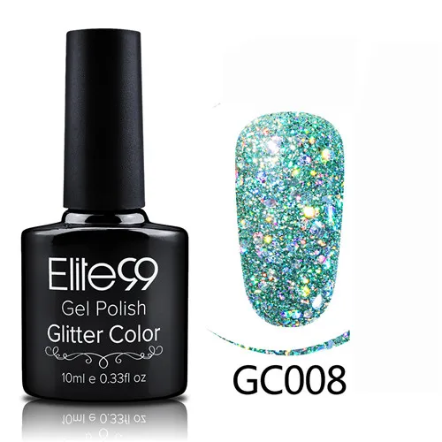 GC008 Elite99 гибридные Лаки гель лак для ногтей набор Гель-лак с блестками Живопись ногтей искусство поли УФ гель лак Топ базовый праймер для маникюра - Color: GC008