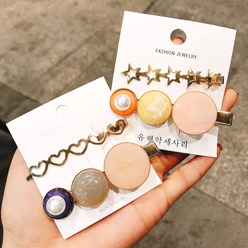 Новые модные милые яркие розовые Роскошные заколки для волос винтажные