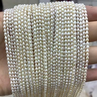 luomanxiari 2 5 3mm rice shape natural freshwater pearl beads for jewelry making diy women bracelet necklace earrings