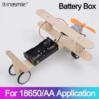 Черный пластиковый чехол для хранения батарей 1x2x3x4x18650, AA LR6 HR6, чехол для хранения батарей с зажимом, контейнер с проводом свинцовая шпилька