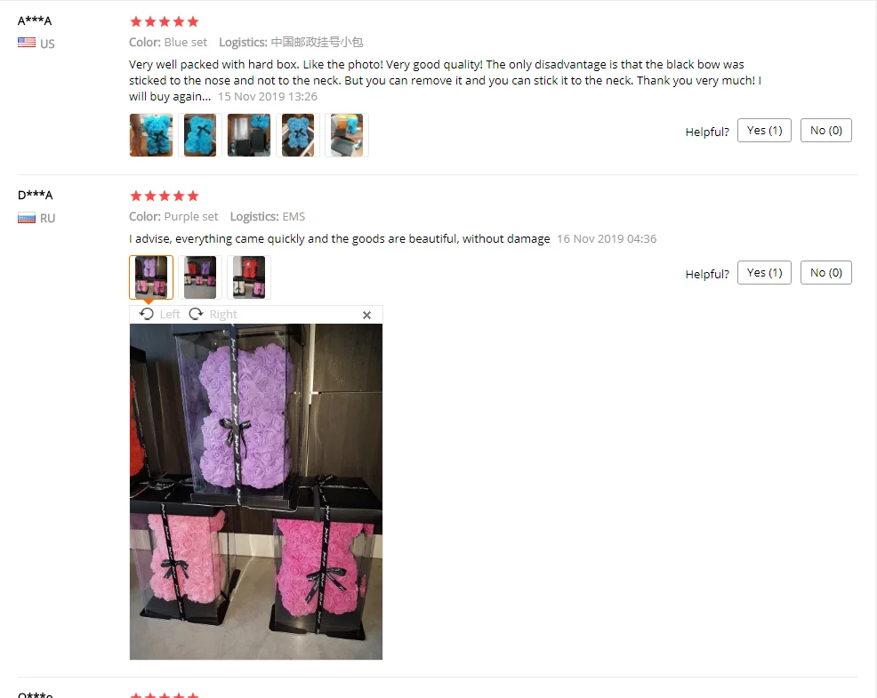 

With Box Artificial PE Flower Bear Rose DIY 25 Cm Teddy Rose Bear Valentine's Day for Girlfriend Women Wife Mother's Day Gifts