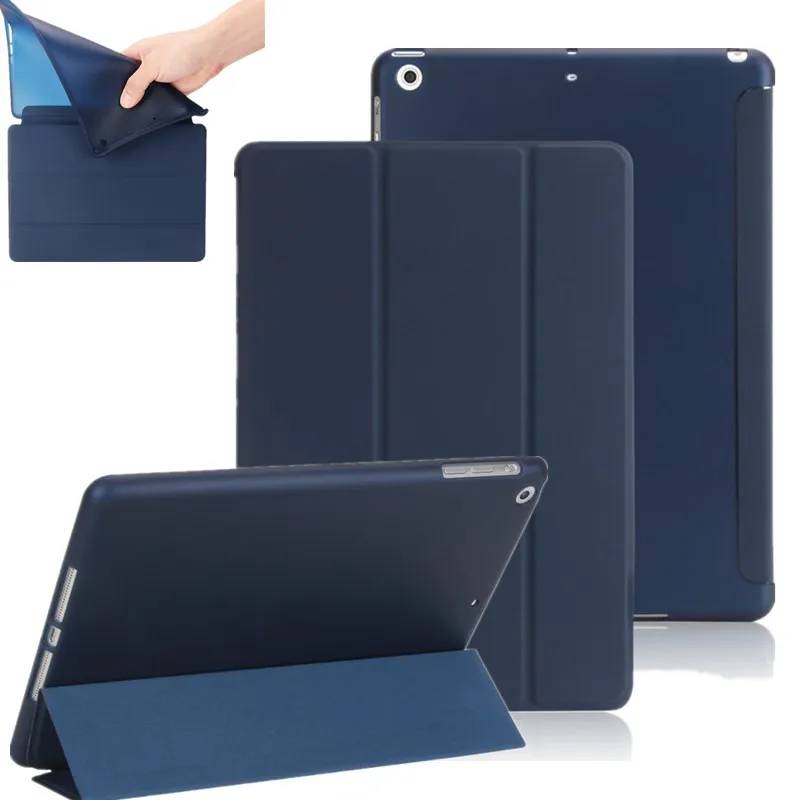 Для iPad Mini 4 Чехол Ультра тонкий искусственная кожа + Силиконовый мягкий ТПУ задний