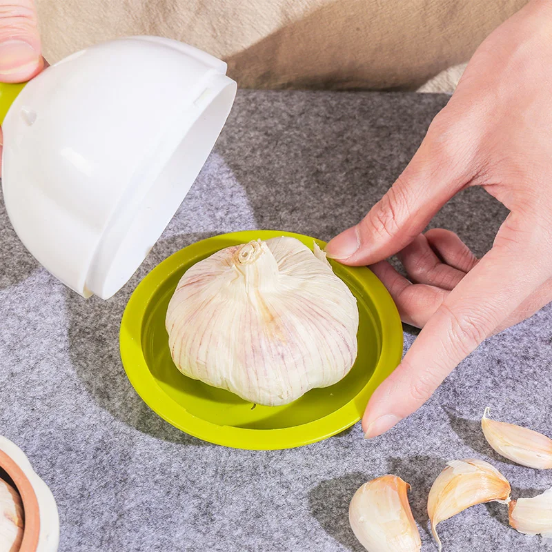 joie kitchen gadgets garlic pod terracotta creative garlic shaped food container fruits case fresh box refrigerator home storage free global shipping