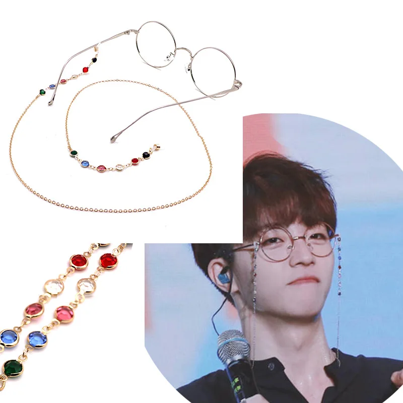 

Women Eye Glasses Eyewear Chain Holder Accessories Fashion Crystal beads Sunglasses Necklace Reading Eyeglass Strap Cord Lanyard
