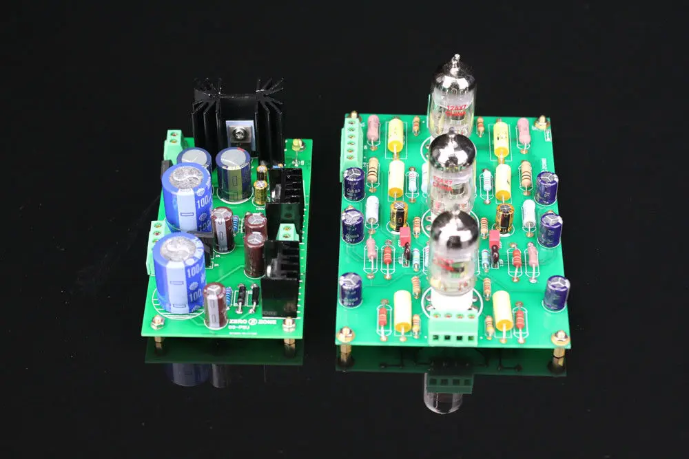 ZEROZONE в собранном виде 12AX7 E834 RIAA мм лампового сценический усилитель + Питание доска