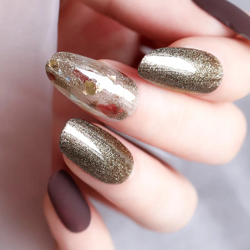 Голографический Гель-лак Venalisa Радужный для ногтей отмачиваемый УФ светодиодный