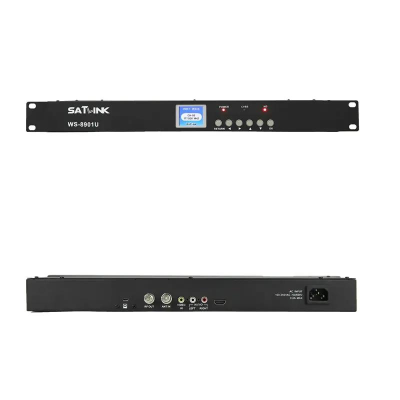 SATLINK Профессиональный DVB T модулятор WS 8901U SATLink в 19 &quotстеллаж для выставки