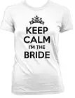 Хлопковая футболка с надписью Keep Calm I'm The Bride