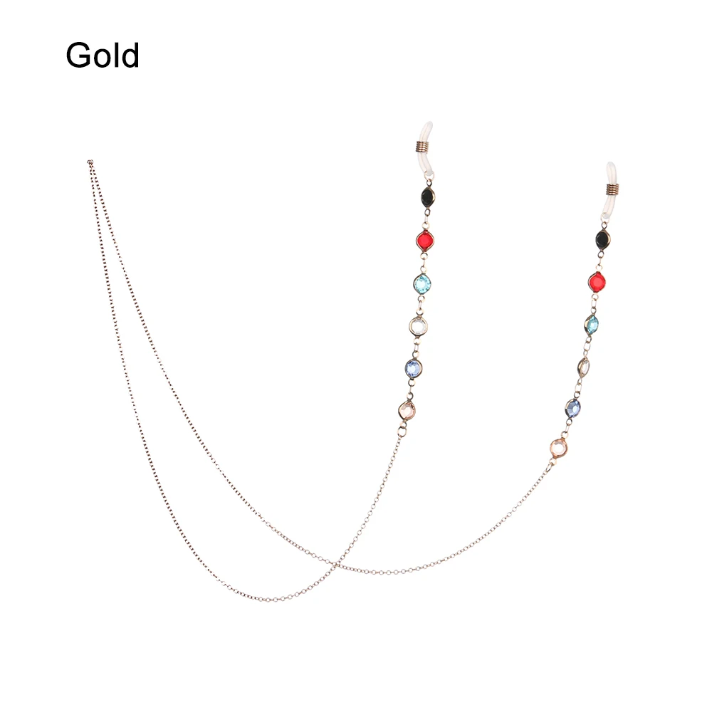 Style 5 gold Новинка, модные очки для глаз, солнцезащитные очки, очки, винтажная цепочка, держатель шнура, ремешок, ожерелье, золотые, серебряные очки с цепочкой, держатель - Цвет: Style 5 gold