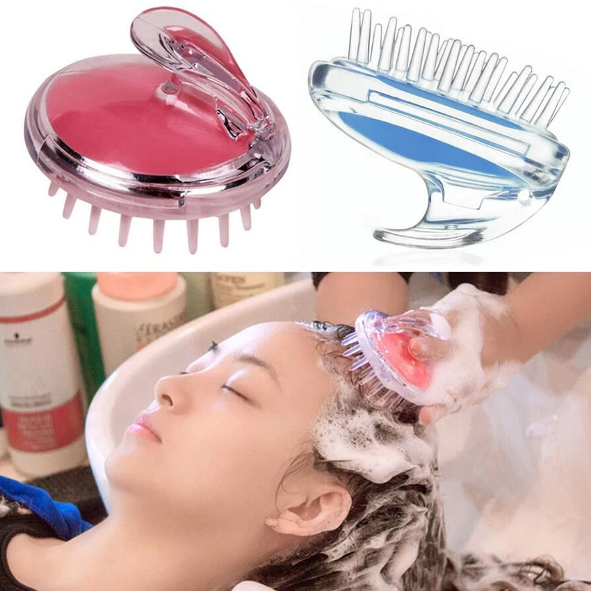 

1PCS Silicone Head Body Scalp Massage Brush Comb Shampoo Hair Washing Comb Shower Brush Bath Spa Slimming Massage Brush