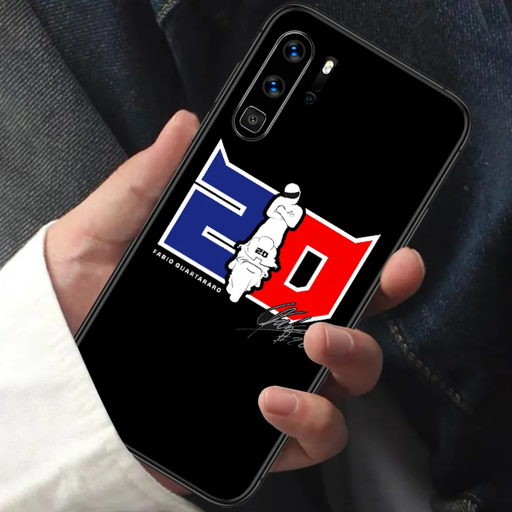 

Fabio Quartararo 20 Phone Case For HUAWEI P 9 10 20 30 40 Lite smart Pro Z 2019 Nova 5T 6 7 i black Cover Luxury Funda Silicone