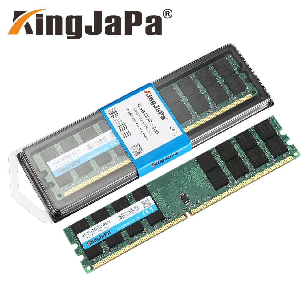 KingJaPa DDR2 800 PC2-6400 PC2 6400 5300 4200 1 Гб 2 ГБ 4 ГБ для рабочего стола, Оперативная память памяти совместимы с DDR2 800 МГц 667/533 МГц