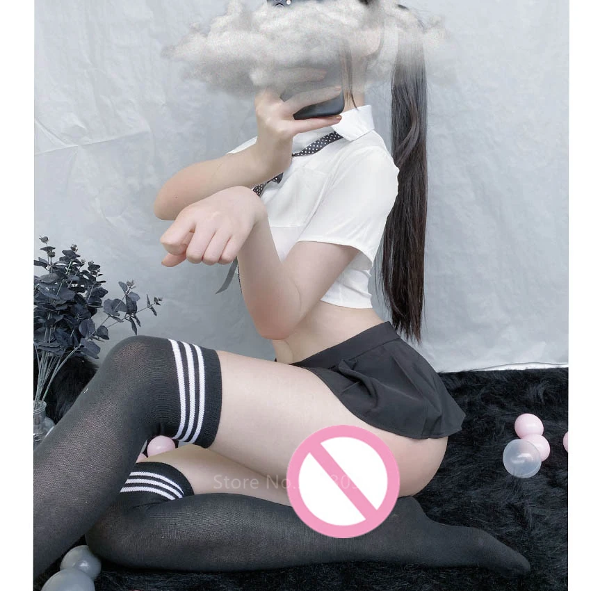

Woman School Uniforms Sexy Collage Student Sailor Party Cosplay Costume Japanese Short Sleeve Anime JK Suit Girls Pleated Skirt