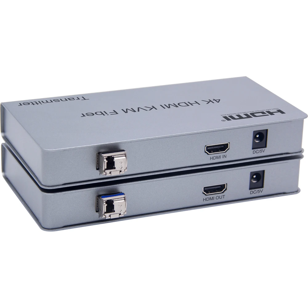 10KM 4K HDMI KVM волоконный кабель удлинитель USB Мышь Клавиатура передатчик приемник