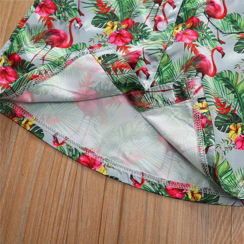 Новые Гавайские рубашки для маленьких мальчиков летняя повседневная рубашка