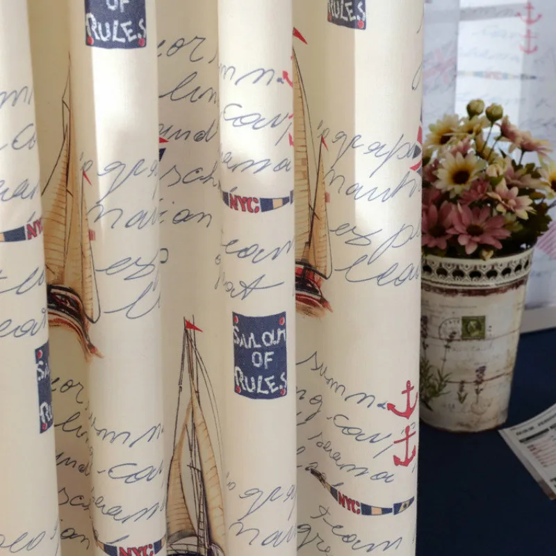 Мультяшные занавески для детской комнаты затемняющие солнцезащитные ткани