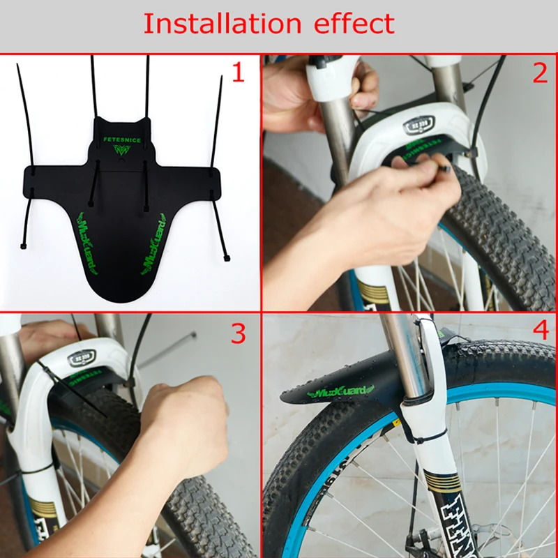 Хорошее углеродное волокно передние и задние велосипедные Брызговики НАБОРЫ MTB