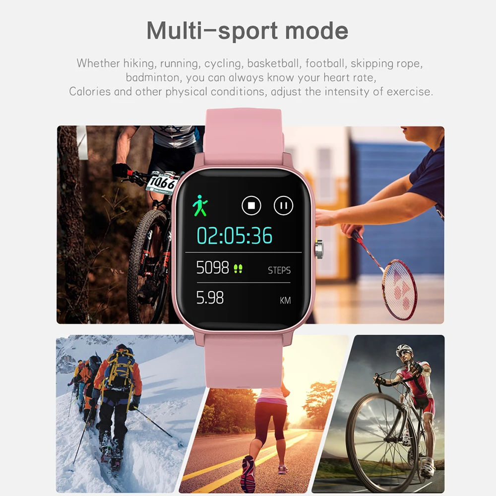 

2021 Mi Eco-Chain P8T Smart Watch for Man 1.4 Inch Temperature Tracker Reloj Heart Rate Waterproof BT 4.2 Woman Smartwatch