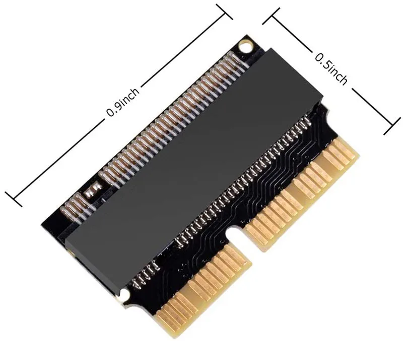 Адаптер M.2 NVMe PCIe M2 адаптер NGFF на SSD для обновления Macbook Air 2013-2017 Mac Pro 2013 2014 2015 A1465 A1466