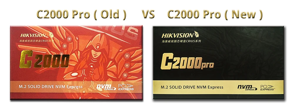 SSD HIKVISION M.2 1 ТБ 2TB 512 ГБ 3500 МБ/с. C2000 Pro Внутренние твердотельные жесткие диски для настольных NVMe PCIe Gen 3x4