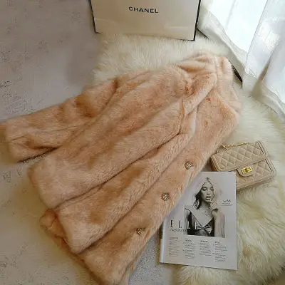 MEWE New Style High-end Fashion Women Faux Fur Coat S122