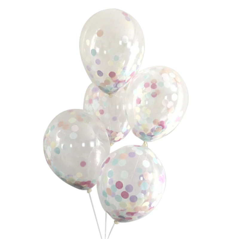 12 дюймов прозрачный воздушный шар &quotКонфетти&quot новогодние вечерние